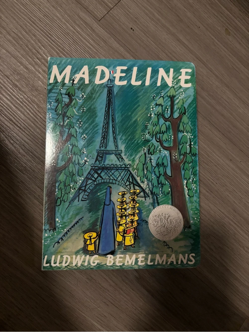 Madeline by Ludwig Bemelmans - Vintage Green Illustrated Cover